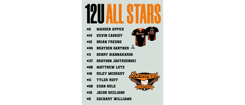 12U All Stars!